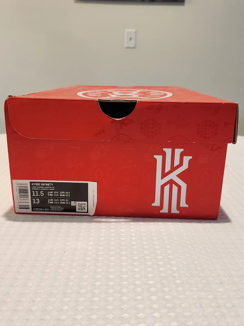 Nike Kyrie Infinity Light Marine/Laser Blue Mens Basketball Shoes 2022 Size 11.5